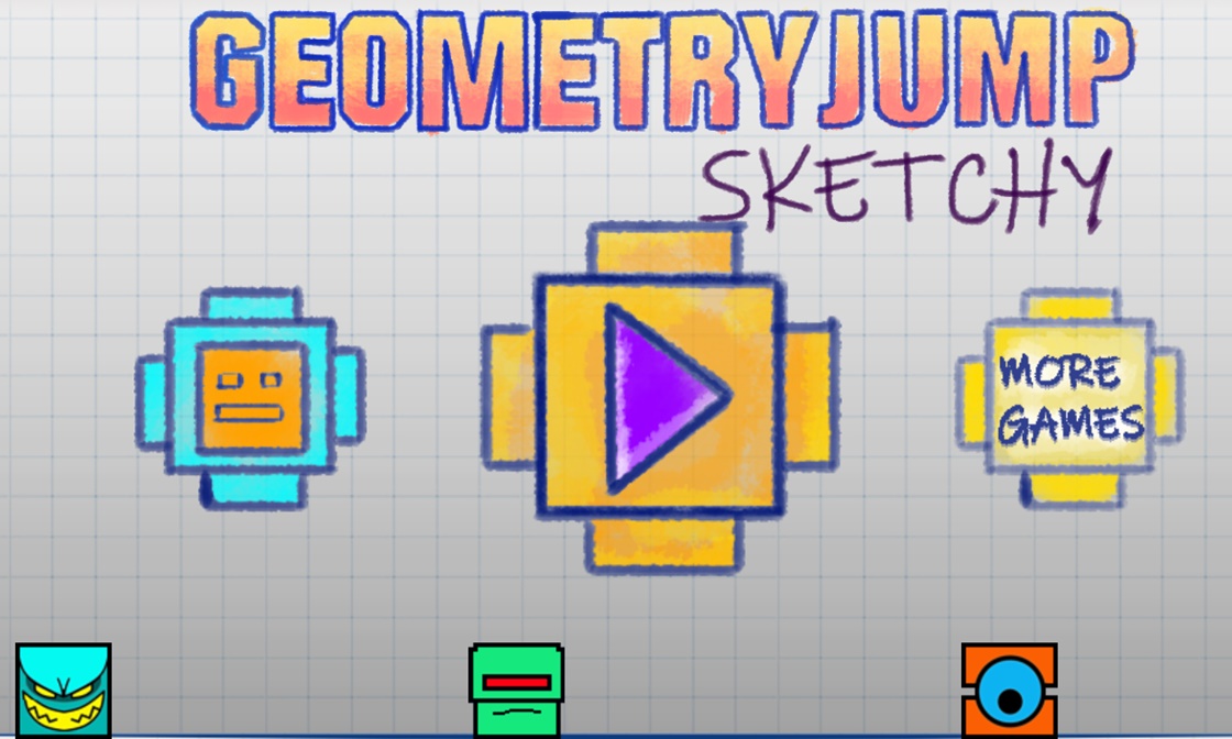 几何冲刺跳跃草图 Geometry Jump Sketchy